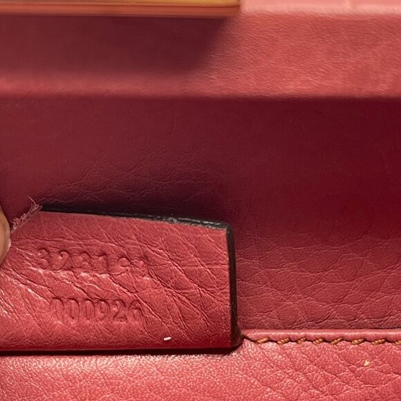 Gucci Calfskin Leather Soho Hard Case Clutch Shoulder Bag -Mauve/Pink - Preowned - Picture 9 of 12